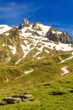 A mountain peak in the Alps