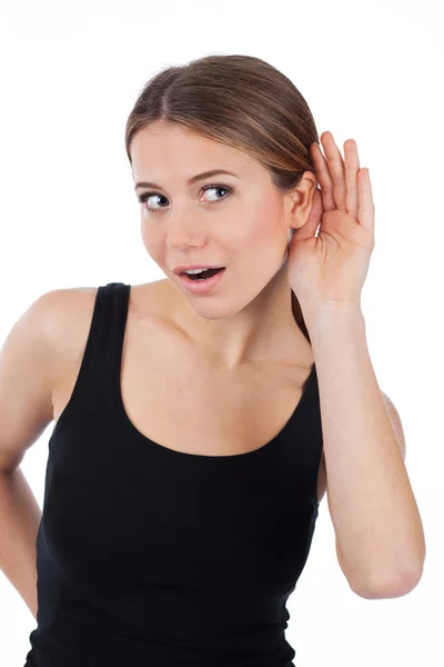 I can hear you! — Stock Photo, Image