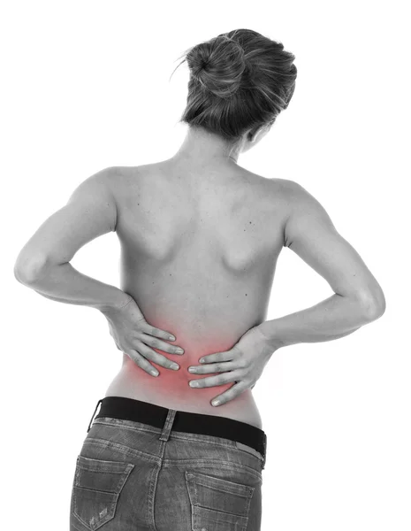 Dolor lumbar — Foto de Stock