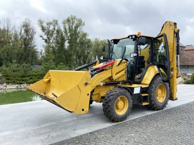 Beş Ton Tekerlek Yükleyici Buldozer, Kovayla çalışan Traktör, açık havada