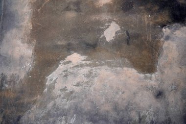 Çatlak duvar kiremit alçı dokusu. Eski, soyut, kırık mimari arka plan. Tırmalanmış sıva. Pankart ve duvar kağıdı için. Doku