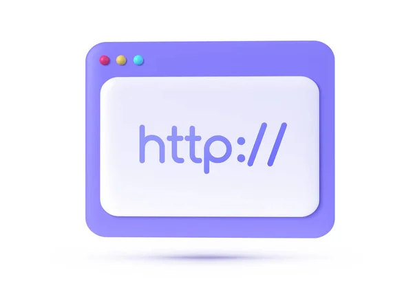 Flat Http Para Diseño Del Sitio Plantilla Del Sitio Web — Vector de stock