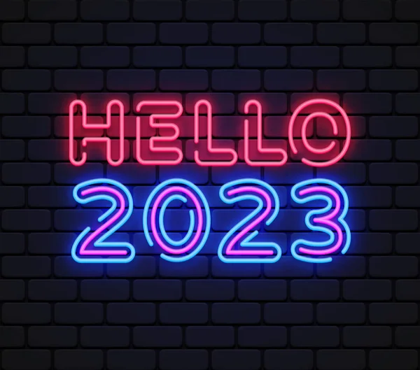 Halo Tahun Baru 2023 Desain Vektor Selamat Tahun Baru 2023 - Stok Vektor