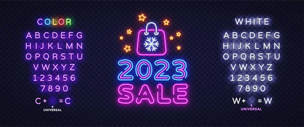Tahun Baru 2023 Penjualan Menjual Poster Promosi Selamat Tahun Baru - Stok Vektor