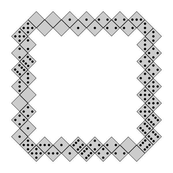 Cadre Domino — Image vectorielle