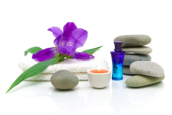 Stilleven met items voor de spa-behandelingen — Stockfoto