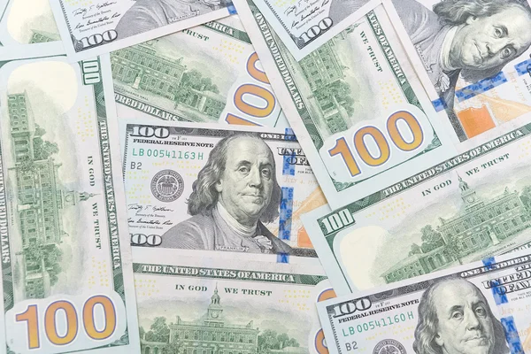 Background of American dollars. horizontal photo. — Stock Photo, Image