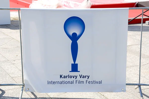 Banner International Film Festival in Karlovy Vary — Stock Photo, Image