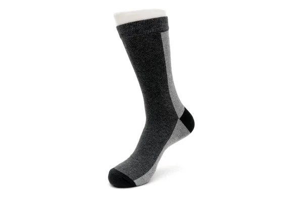 Κάλτσα Απομονωμένη Λευκό Φόντο Οριζόντια Φωτογραφία — Φωτογραφία Αρχείου