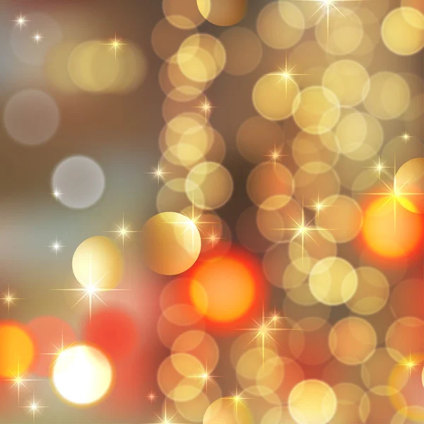 Gold blurred lights — Stock Vector