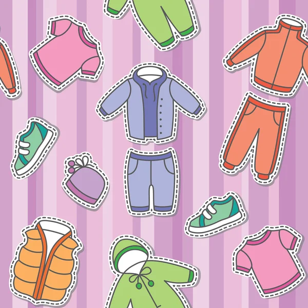 Kinderkleding — Stockvector