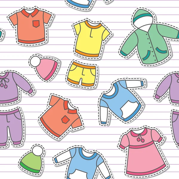 Children's clothes — Stock Vector