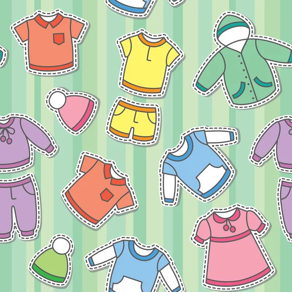 Children's clothes — Stock Vector