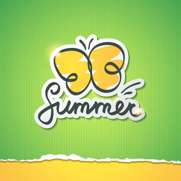 Summer vector illustration — Stock Vector