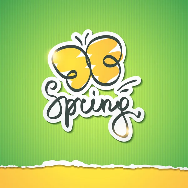 Spring vector illustration — Stock Vector