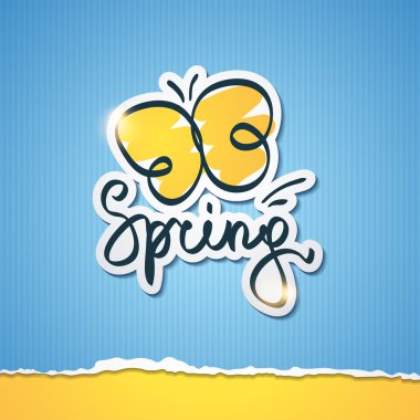 Bahar vektör çizim