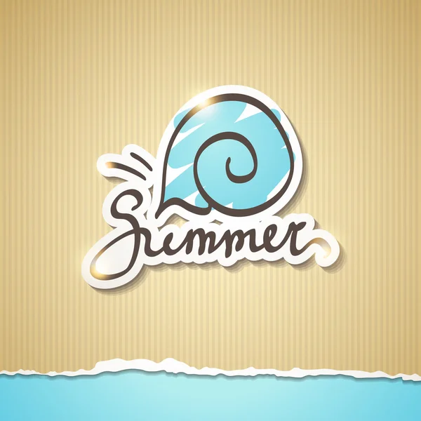 Ilustración de verano, vector eps 10 — Vector de stock