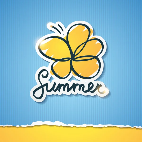 Ilustración de verano, vector eps 10 — Vector de stock