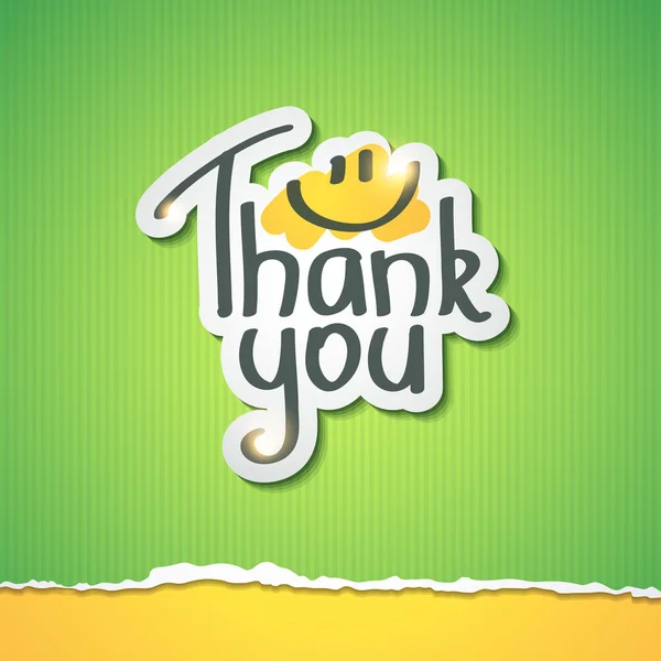 Thank you — Stock Vector