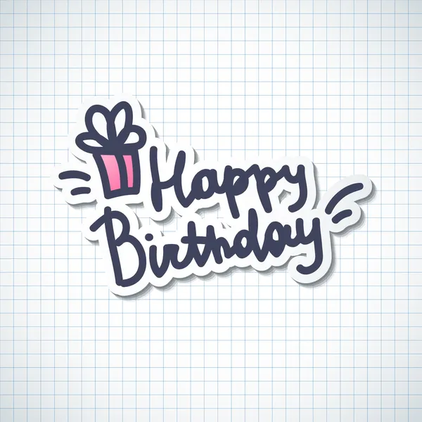 Feliz cumpleaños — Vector de stock