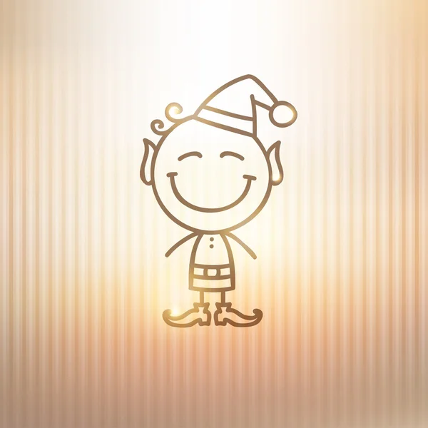 Christmas elf — Stock Vector