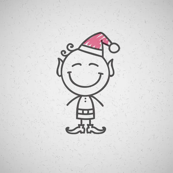Elfe de Noël — Image vectorielle