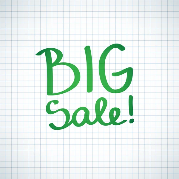 Big sale — Stock Vector