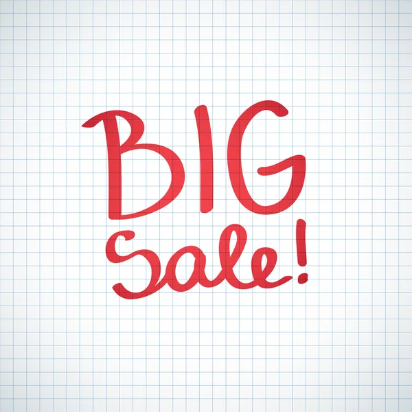 Big sale — Stock Vector