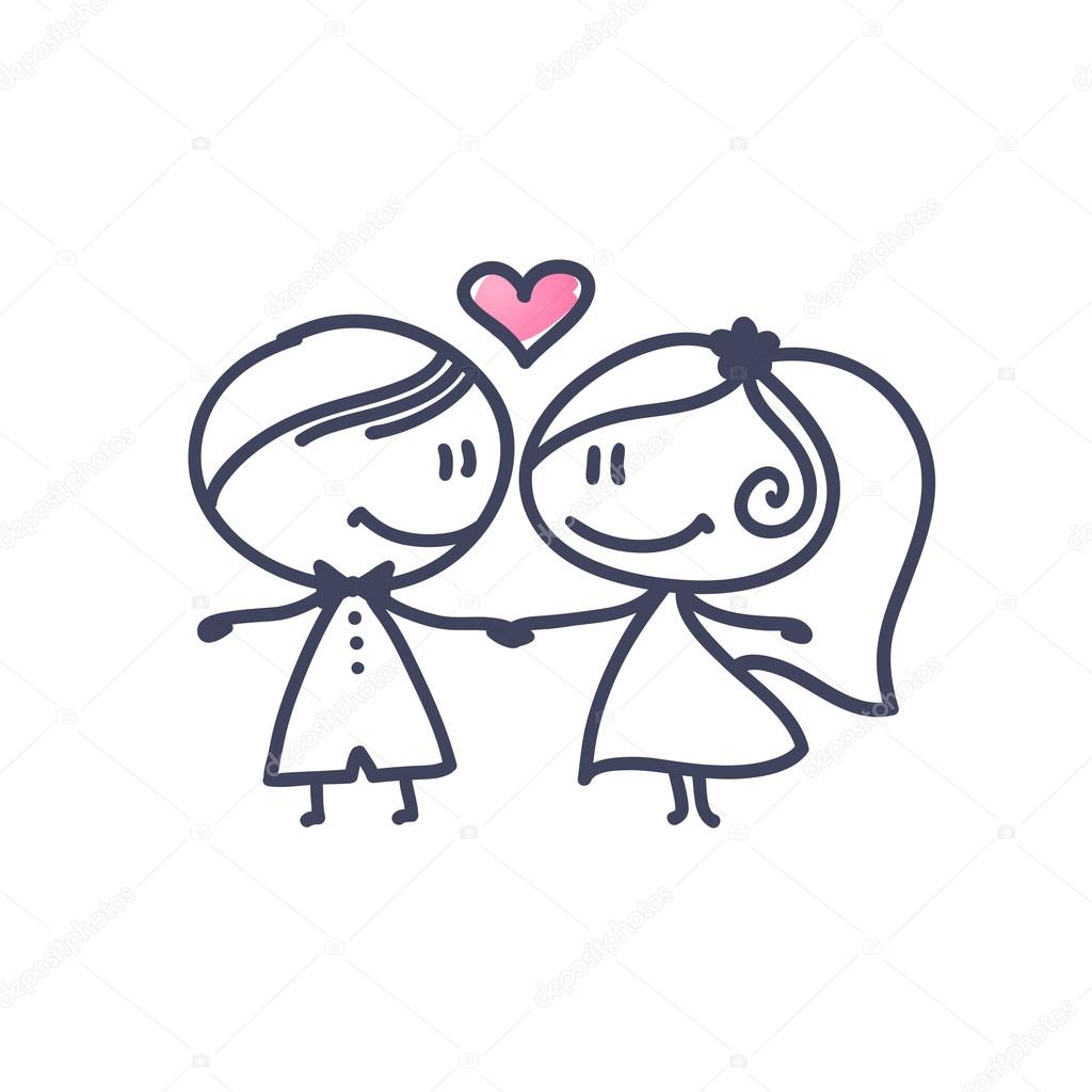 Matrimonio coppia - Grafica Vettoriale © redcollegiya ...