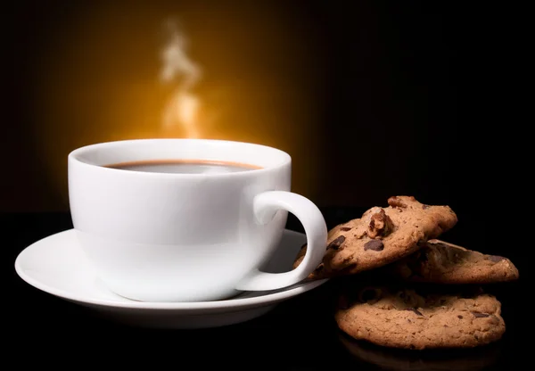 Coffee with a smoke — Stock Photo, Image