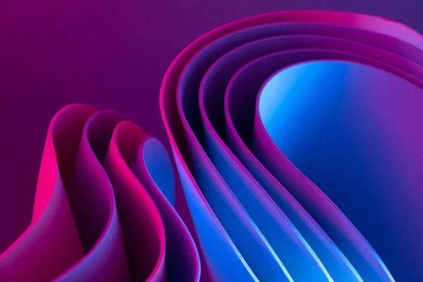 Neon ışıklı renkli hareket elementleri. Soyut geleceksel arkaplan.