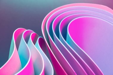 Neon ışıklı siber dinamik elementler. İş soyut arkaplanı.