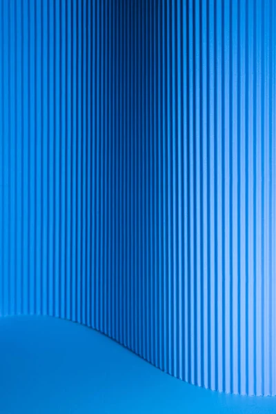 Corrugated Lines Background Blue Hues Light Futuristic Abstract Backdrop — Stok Foto