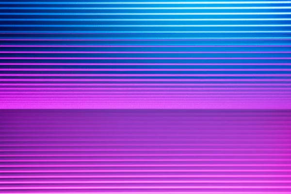 Abstract Geometric Background Pink Blue Hues Corrugated Lines Futuristic Backdrop — 图库照片