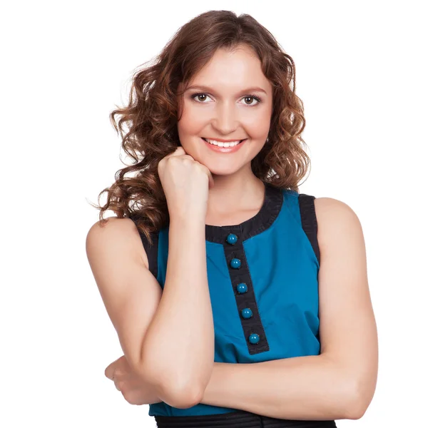 Retrato de una mujer joven y bonita — Foto de Stock