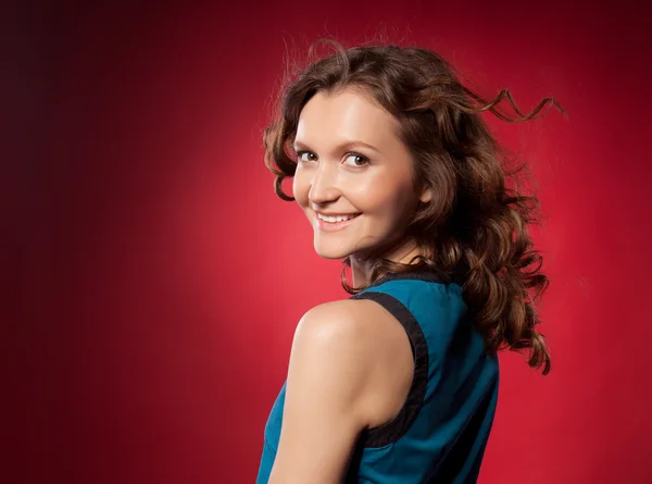 Portrait of a pretty young woman — Stock Photo, Image