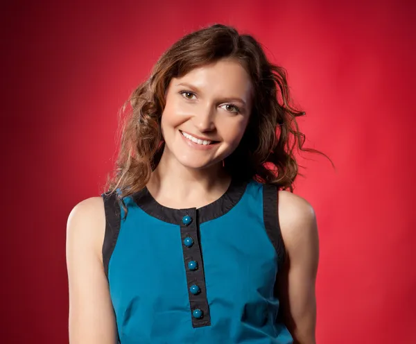 Portrait of a pretty young woman — Stock Photo, Image