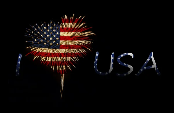 Independence day. I love USA — Stock Photo, Image