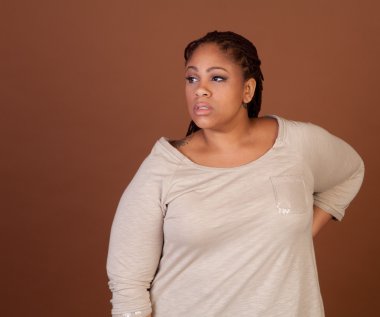 Güzel siyah kadın.