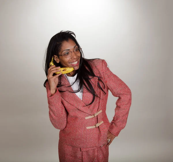 Banana Teléfono Slapstick — Foto de Stock