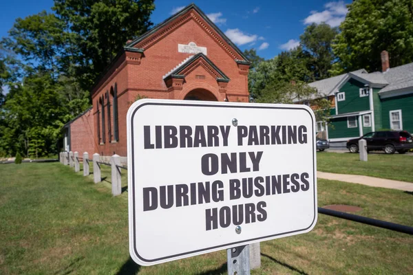 West Swanzey Usa August 2022 Stratton Free Library Bright Clear — Stock fotografie
