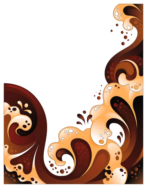 Abstract chocolate and milk background — Stock Vector
