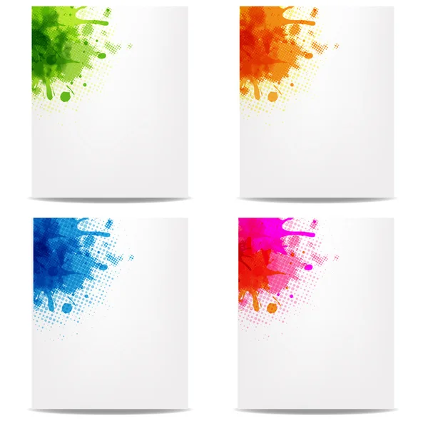 Set de Banners con Color Blob — Vector de stock