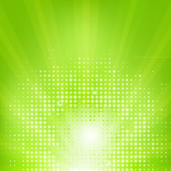 Fondo verde ecológico con Sunburst Gráficos vectoriales