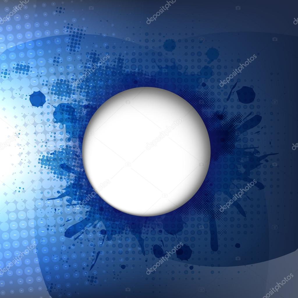 Dark Blue Background With Speech Bubble