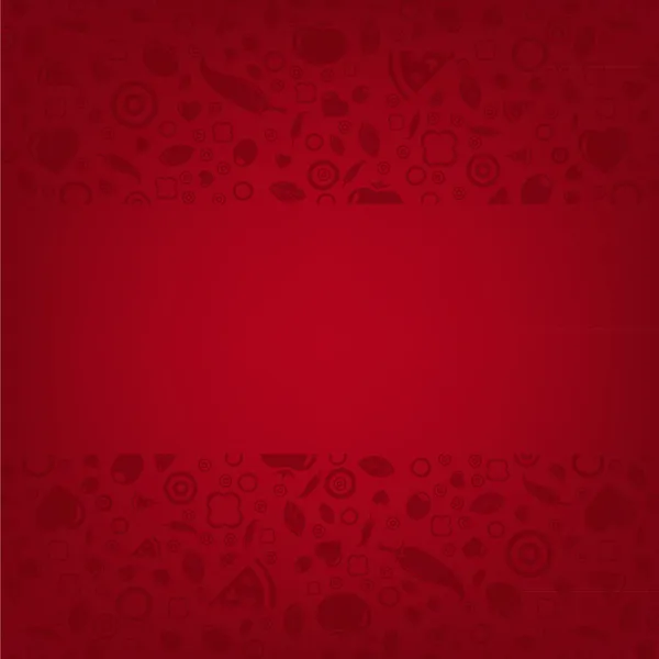 红色背景与菜单 — 图库矢量图片