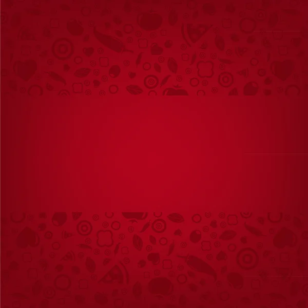 Menü ile kırmızı bir arka plan