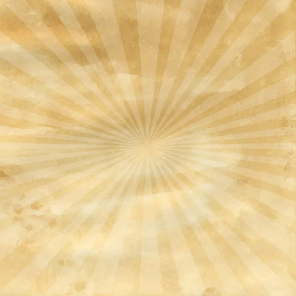 Vieux papier avec rayon de soleil — Image vectorielle