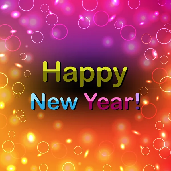 Väri Hyvää uutta vuotta Juliste — vektorikuva