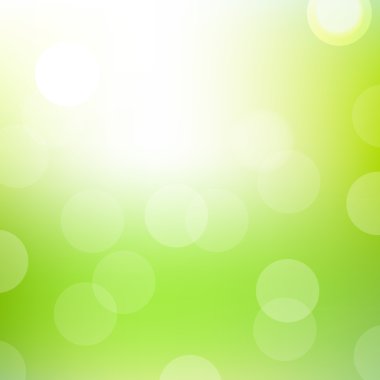 Yeşil bokeh arka plan